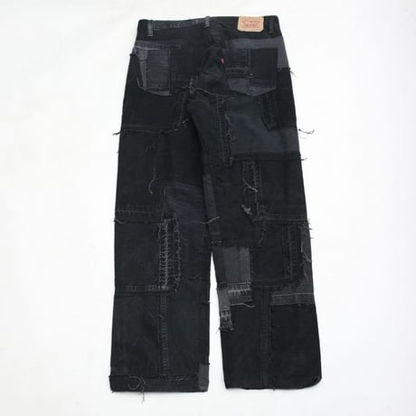 Levi's Patchwork Remake Black Denim Pants