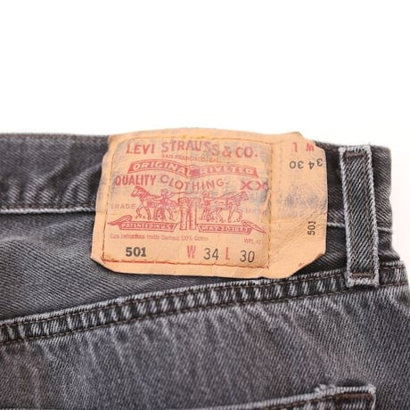 Levi's 501 Damage Black Denim Pants