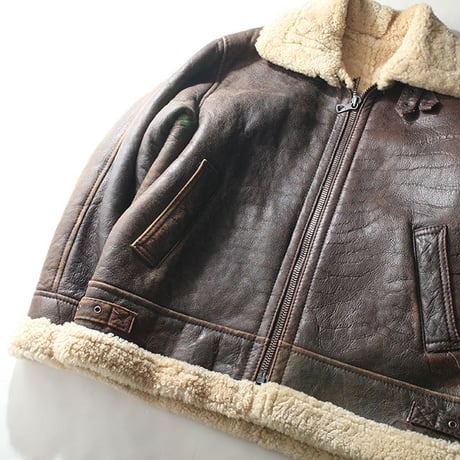 Vintage B-3 Mouton Leather Jacket