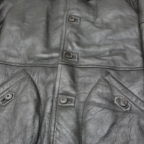 Vintage Black Mouton Coat