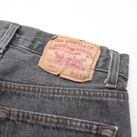 Levi's 501 Black Denim Pants MADE IN USA
