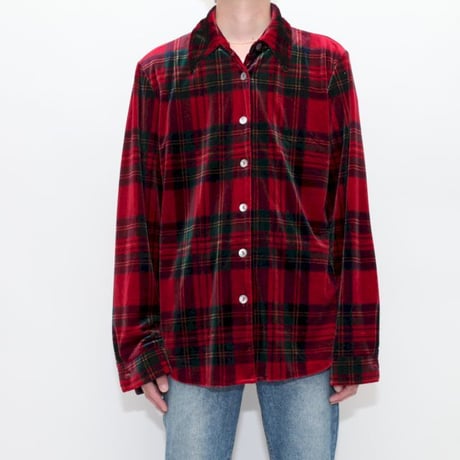 Red Velor  Shirt