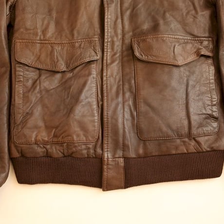 A2 Type Flight Leather Jacket Dead Stock