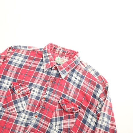 Print Flannel Plaid Shirt