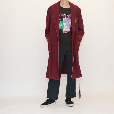 Vintage Red Wool Gown Coat
