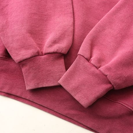 Mock Turtleneck Blank Sweat Shirt Faded Burgundy