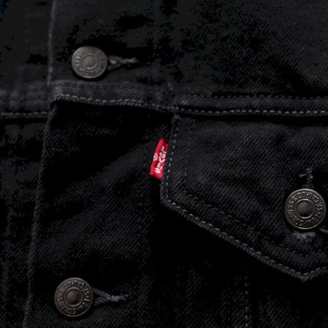 Levis Black Denim Trucker Jacket