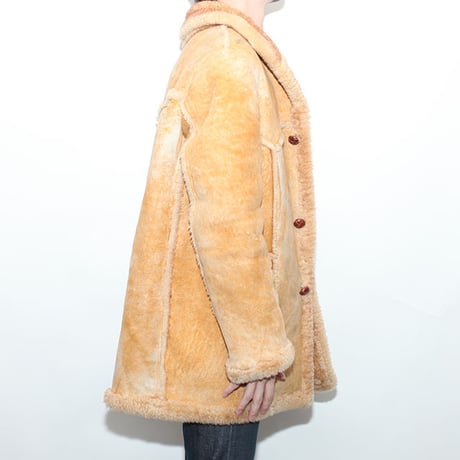 Vintage Mouton Leather Coat