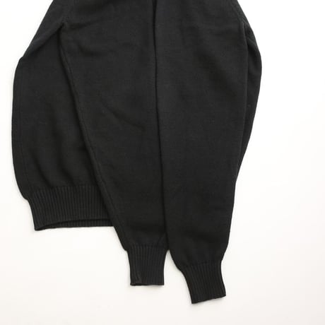 Half Zip Cotton Knit Sweater