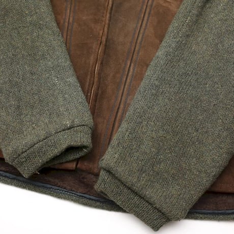 Campus Leather×Knit Jacket