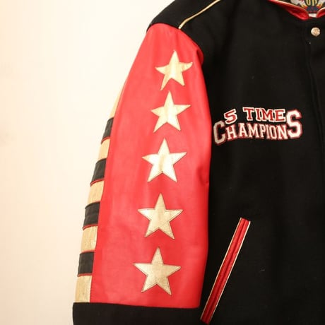 90s JH Design Chicago Bulls 5Time Champion Memorial Jacket