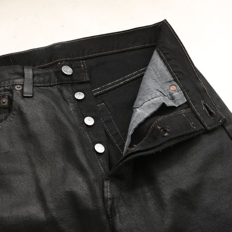 90s Levi's 501 Denim Pants "Black Coated & Damage"