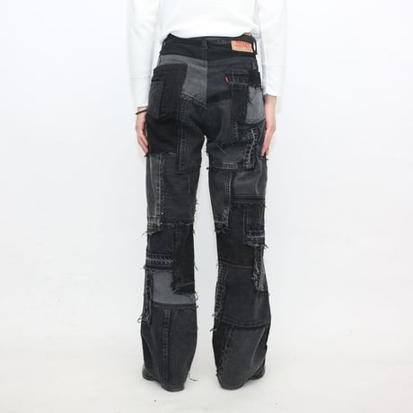 Levi's Patchwork Remake Black Denim Pants