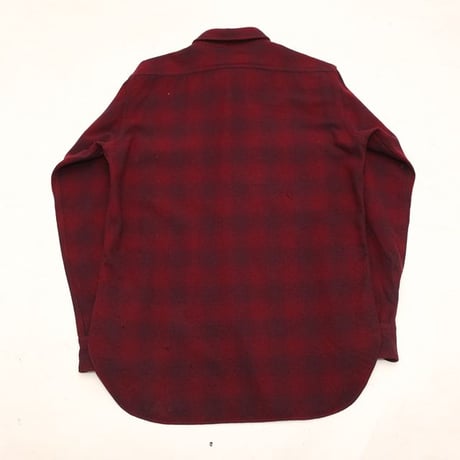 50s Pendleton Ombre Plaid Wool Shirt