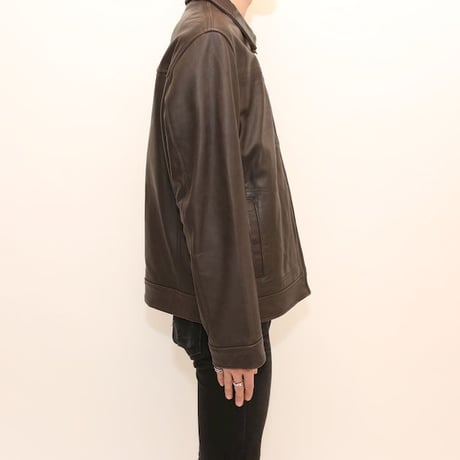 Bernardo Brown Lamb Leather Jacket