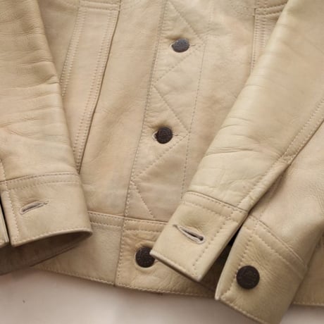 Lee Leather Trucker Jacket