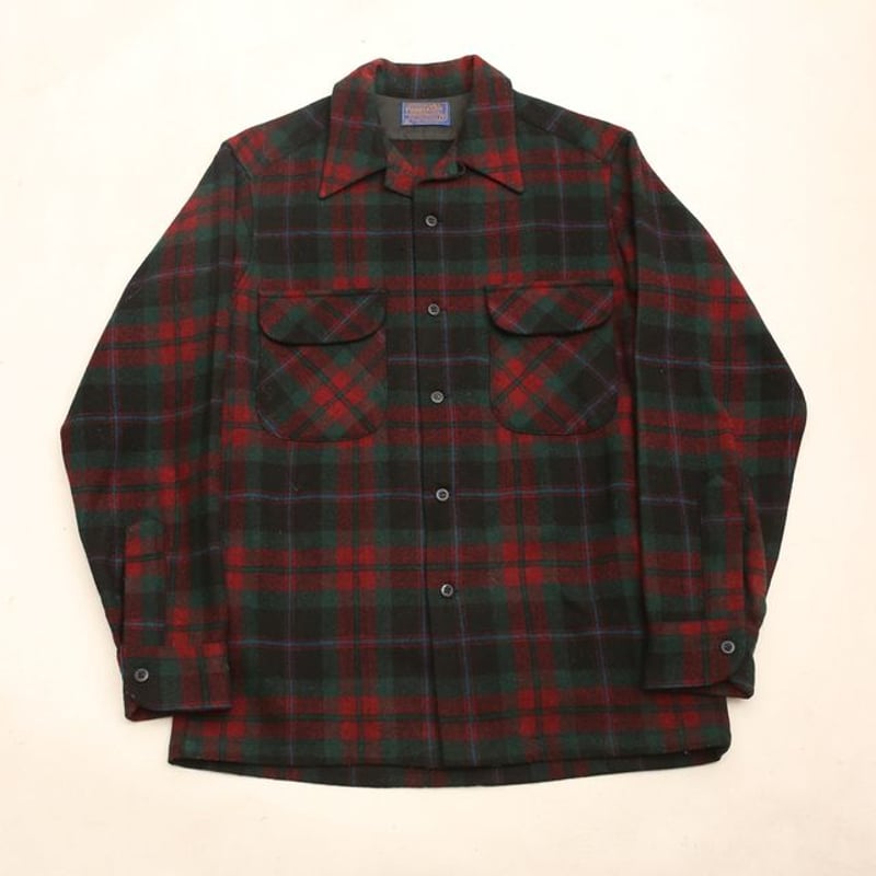 トップス 70s Pendleton Plaid Loop Collar Shirts M 60s/70s Pendleton Loop Collar Flannel Board Shirt- SELECT SHIRT