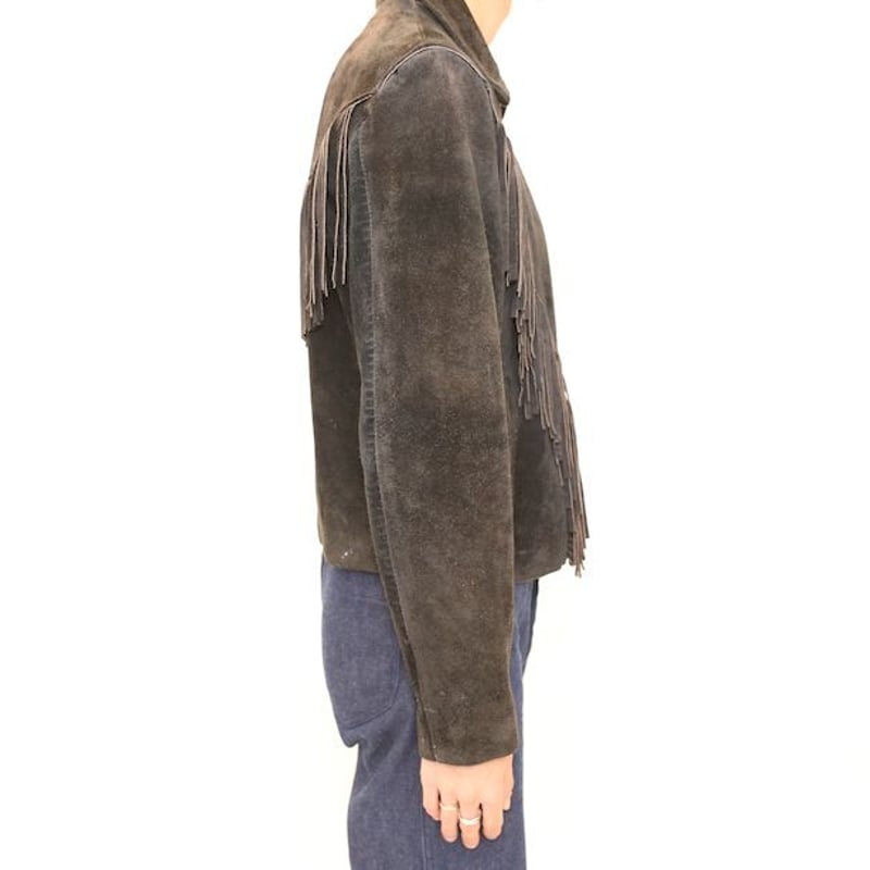 Wilson leather sales fringe jacket