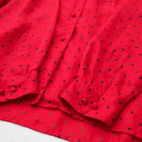 Dot Pattern Silk L/S Shirt