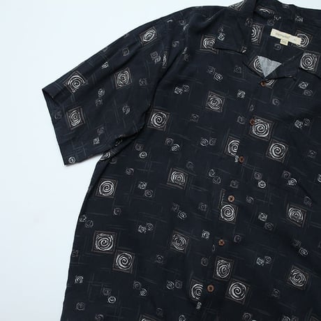 シルク 総柄シャツ Silk S/S Shirt