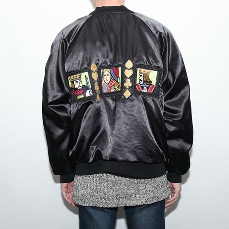 Black Satin Embroidery Jacket