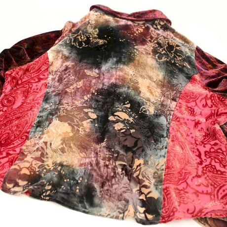 Velour × See-through  L/S Shirt