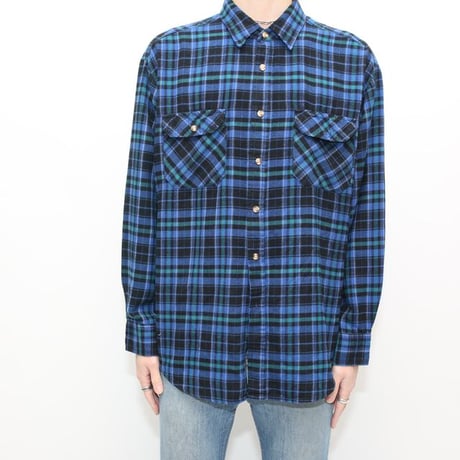 90's North West Territory Plaid Acrylic Shirt