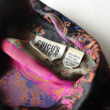 Silk Rayon Oriental Pattern Jacket