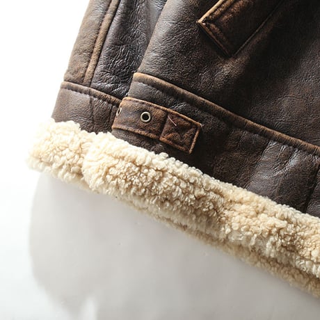 Vintage B-3 Mouton Leather Jacket