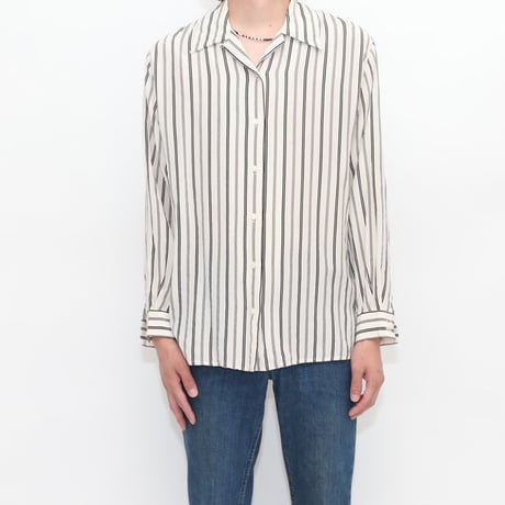 Silk Stripe L/S Shirt