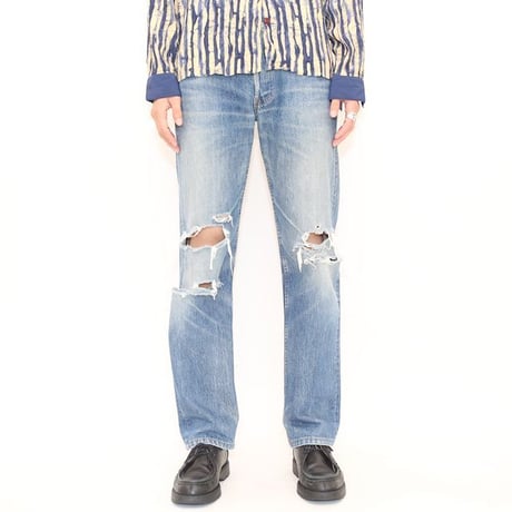 Levi's 501 Damage Denim Pants MADE IN USA