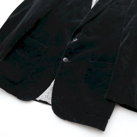 Euro Vintage Black Velour Jacket