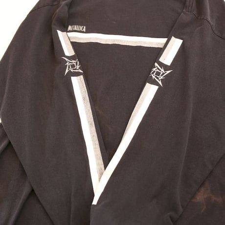 90's Metallica Ninja Star Reflector Print L/S T-Shirt