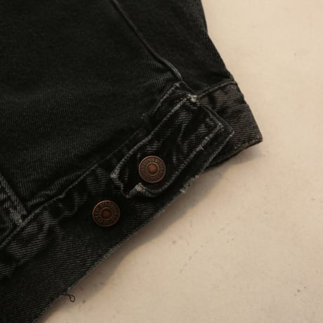 90's Levi's 70507-4858 Black Denim Jacket  MADE IN USA