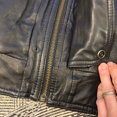 Via Nuova Pelle Stand Collared Leather Jacket