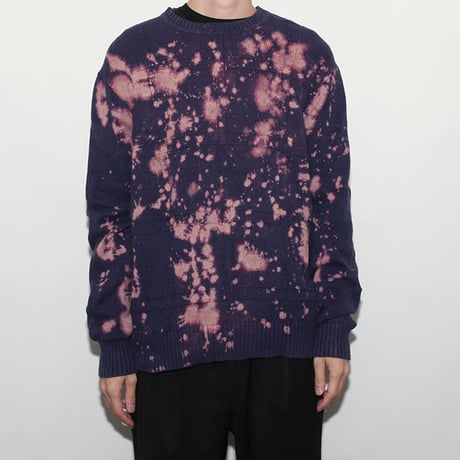 Hard Bleach Wash Cotton Sweater