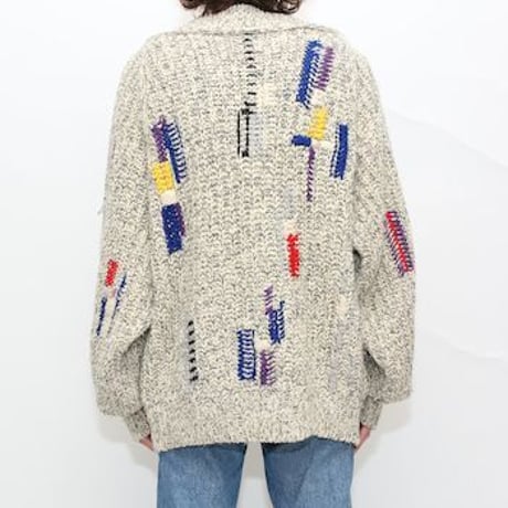 Vintage Design Wool Knit Sweater