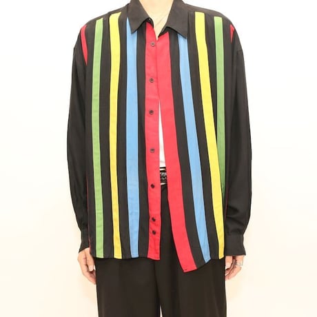 Silk Stripe L/S Shirt