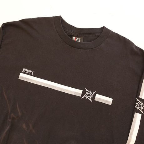 90's Metallica Ninja Star Reflector Print L/S T-Shirt