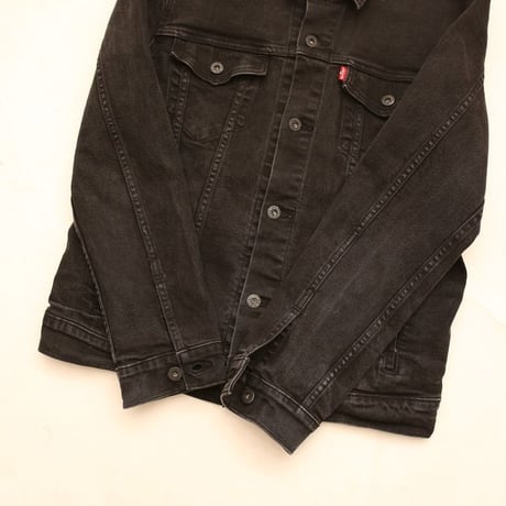 Levi's Black Denim Jacket Patch Remake