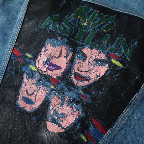 Vintage Kiss Custom Denim Jacket