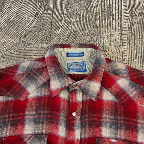 70s Pendleton Wool Western Shirt "HIGH GRADE WESTERN WEAR