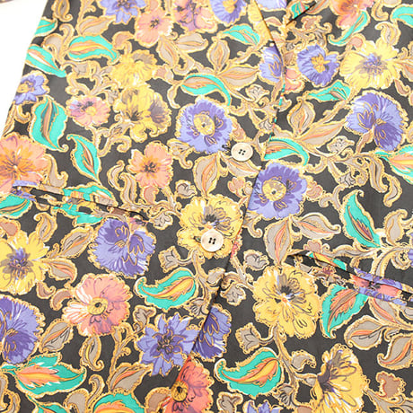Flower Patterned Silk Jacket