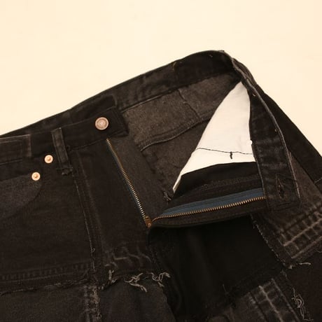 Levi's Patchwork Remake Black Denim Pants