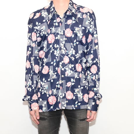 Vintage Flower Pattern Shirt
