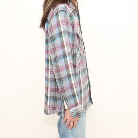 80s Cotton Heavy Flannel Shirt MADE IN USA