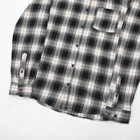 Ombre Plaid Cotton Flannel Shirt