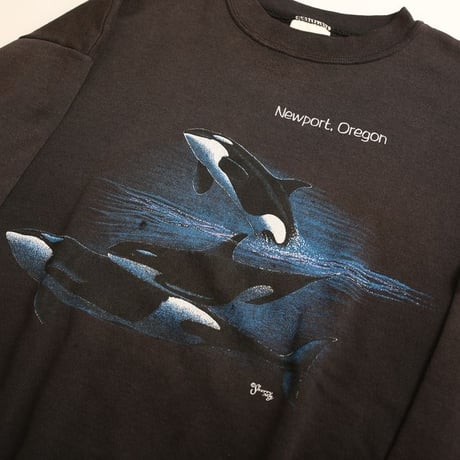 90s Tultex Killer Whale Sweat Shirt