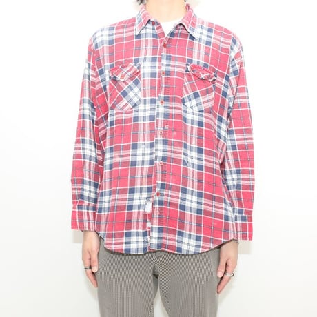 Print Flannel Plaid Shirt