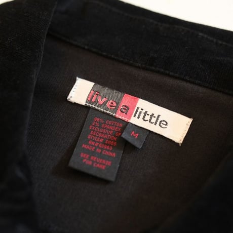 Black Embroidery Corduroy Trucker Jacket